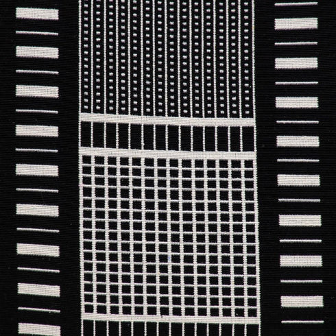 Black and White Abstract Stripes Throw Pillow